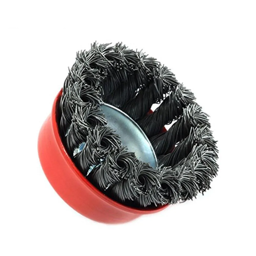 195 Wire Wheel Cup Brush (Black)