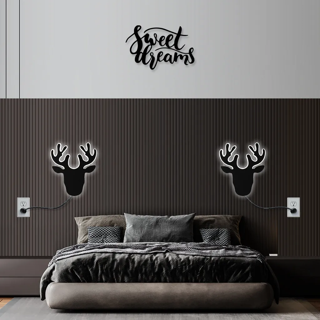 3D Deer Mural Wall Lamp & Wall Light