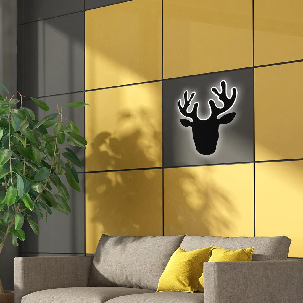 3D Deer Mural Wall Lamp & Wall Light