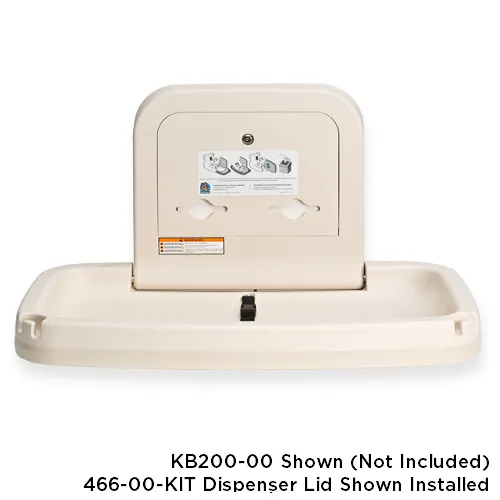 466-00-KIT - LINER DISPENSER LID KIT for CREAM / BEIGE KB200-00 Horizontal Changing Station