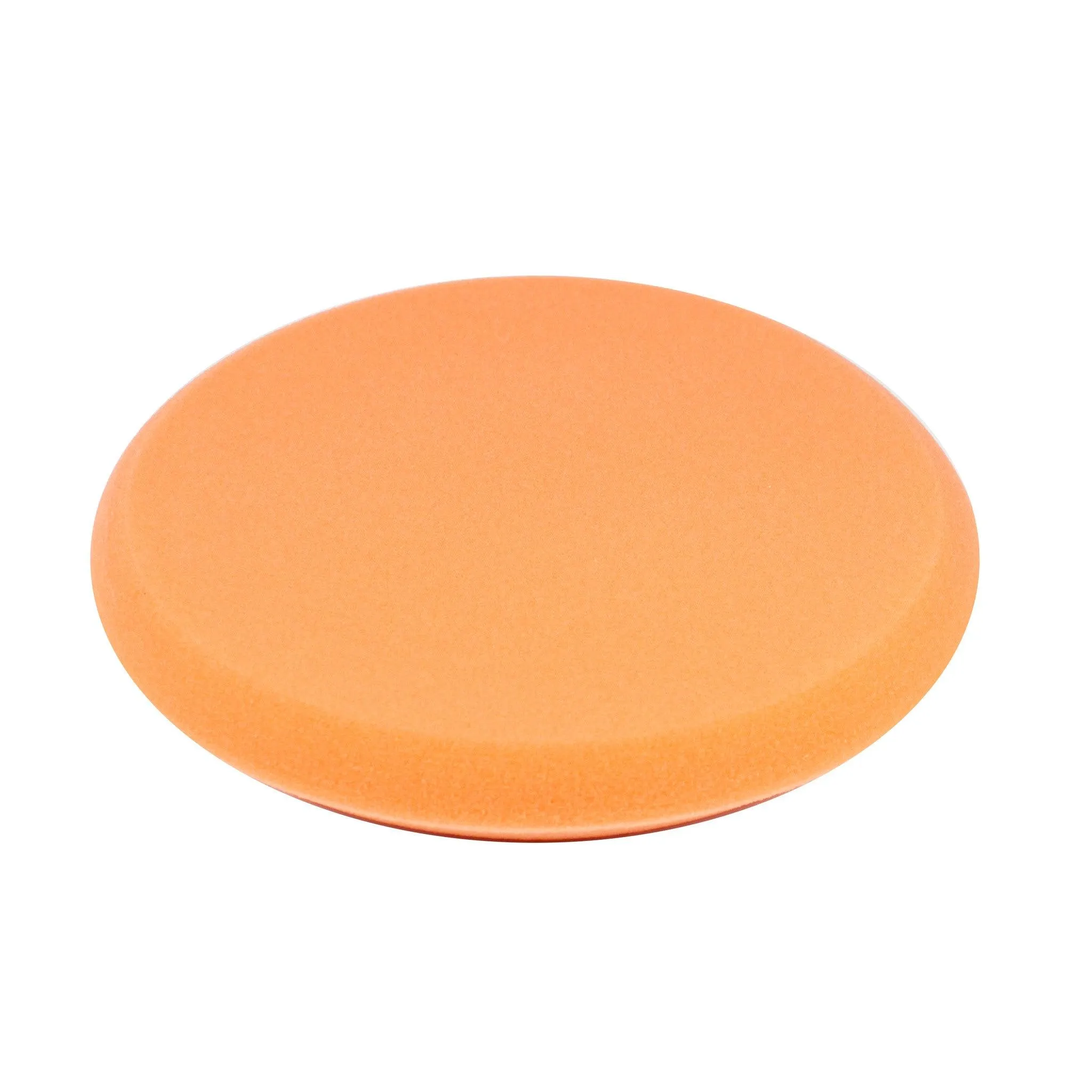 9" Orange Foam Buffing Pad Hook and Loop - Medium Cut