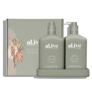 al.ive Body Green Pepper & Lotus Wash & Lotion Duo