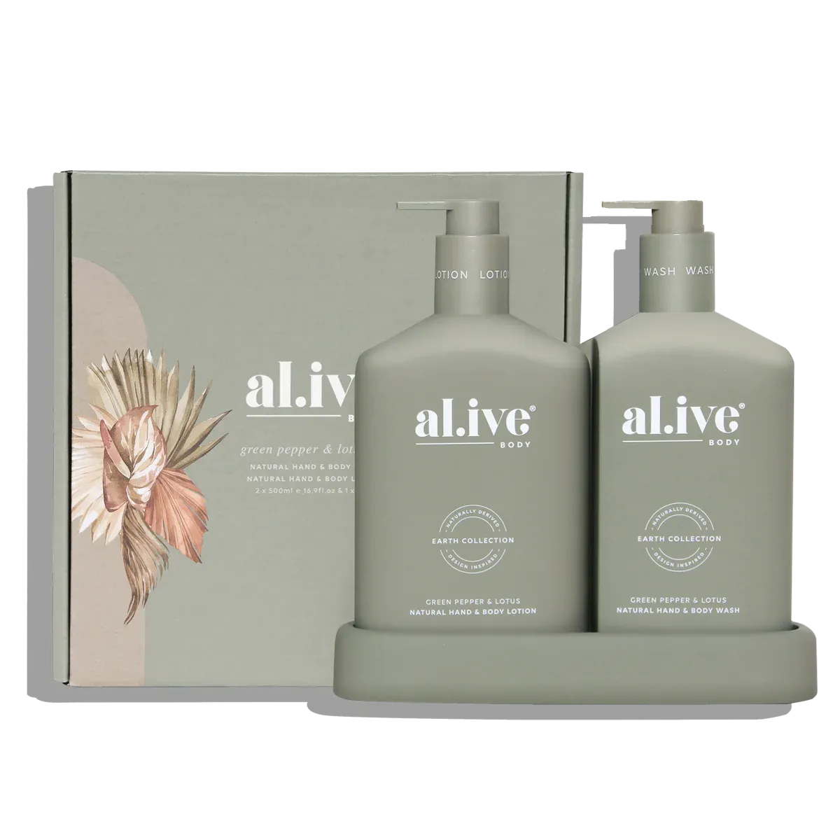 al.ive Body Green Pepper & Lotus Wash & Lotion Duo