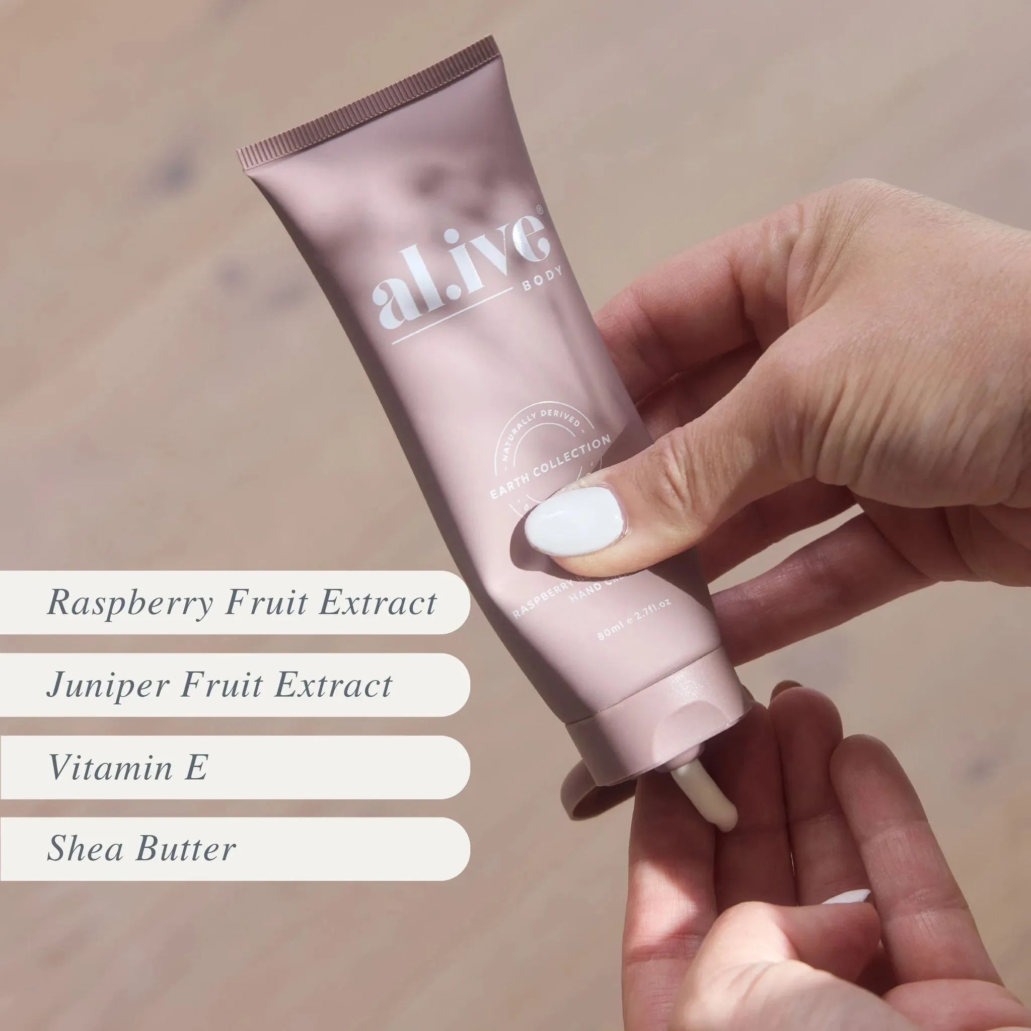 al.ive Body Hand Cream -  Raspberry Blossom & Juniper