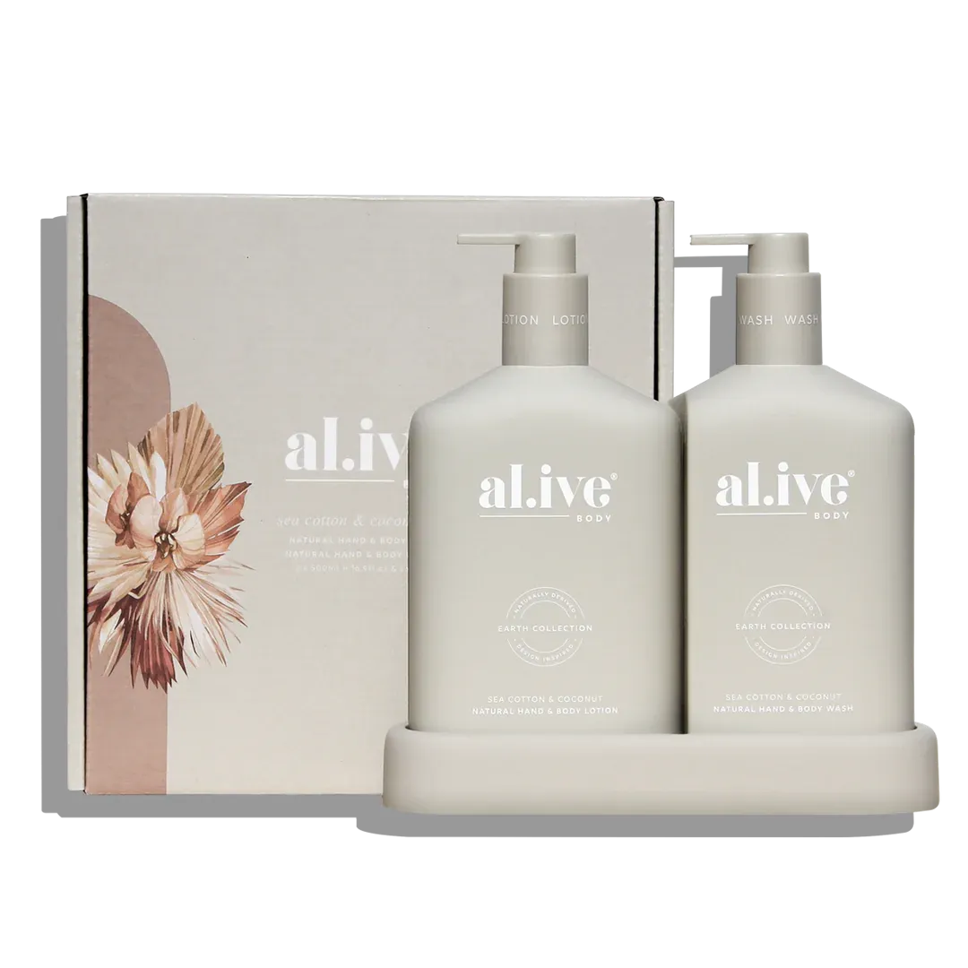 al.ive Body  Sea Cotton & Coconut Wash & Lotion Duo