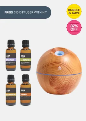 AOA Essential Oils   Diffuser Kit - Stress Relief