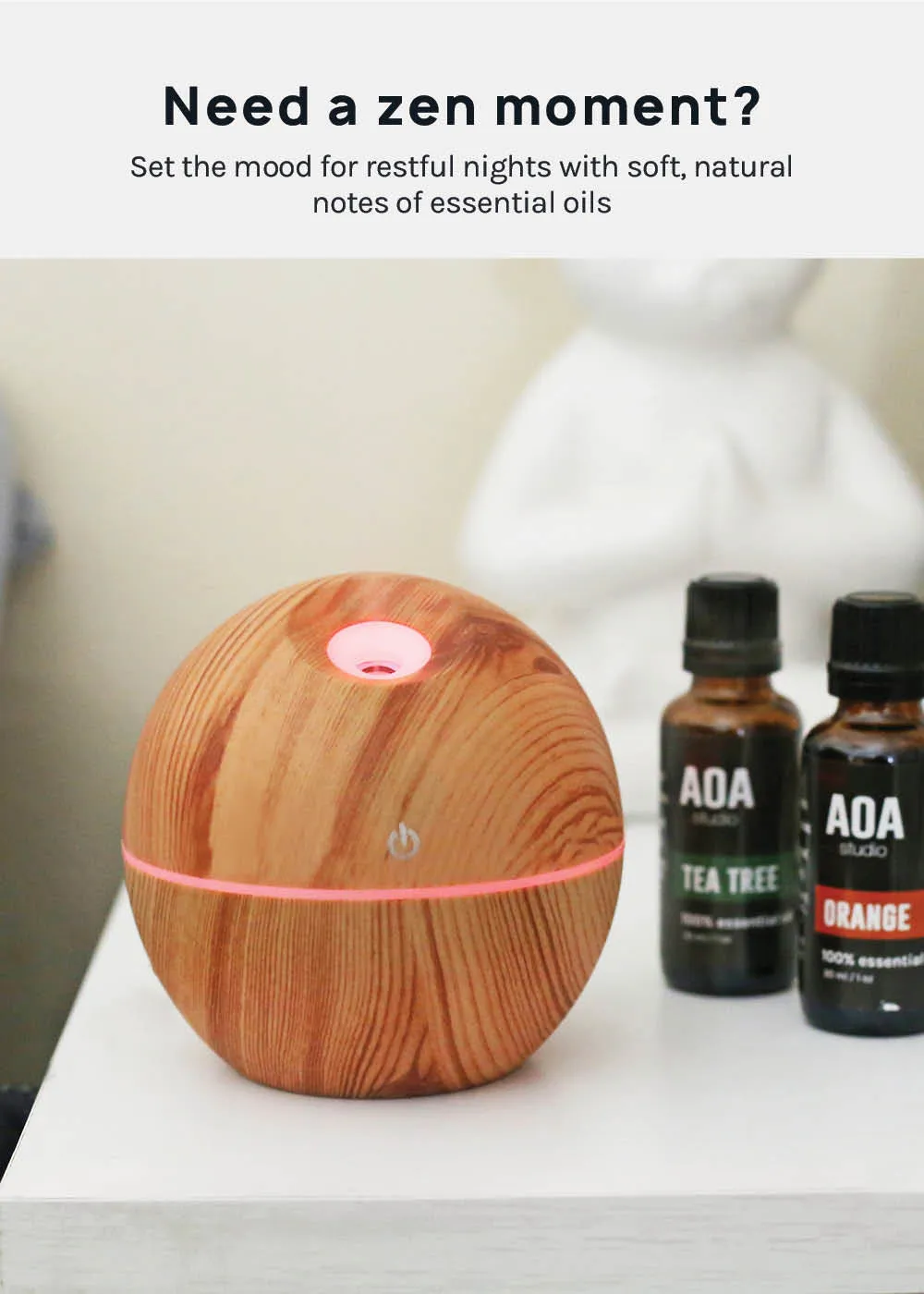 AOA Essential Oils   Diffuser Kit - Stress Relief