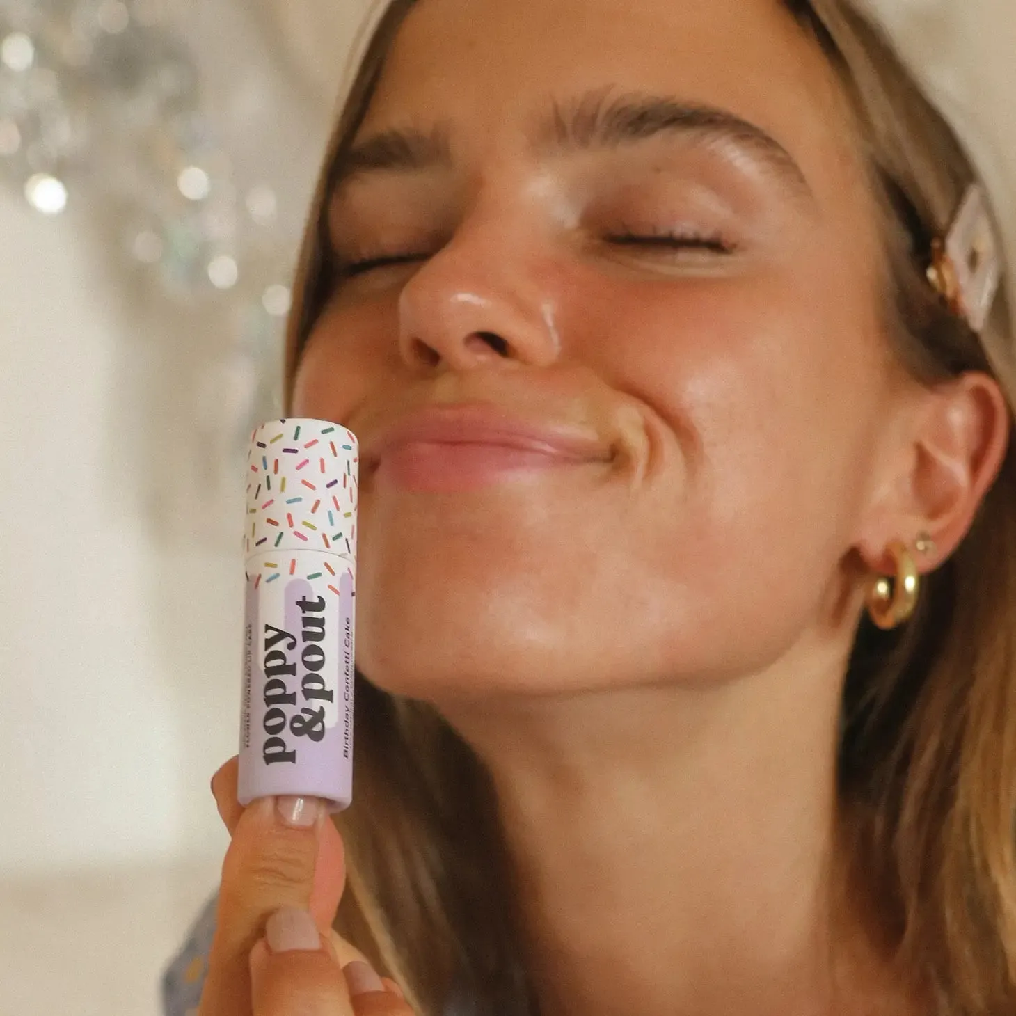 Birthday Confetti Lip Balm - Purple