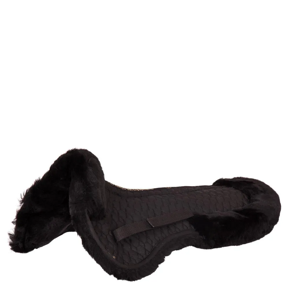 BR Saddle Pad with Sheepskin & Cutout for Vertebral Canal