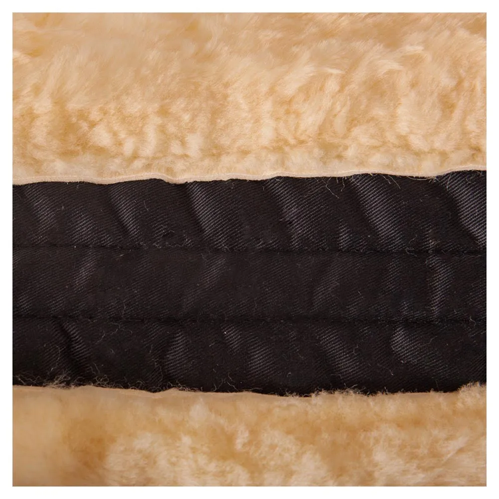 BR Saddle Pad with Sheepskin & Cutout for Vertebral Canal