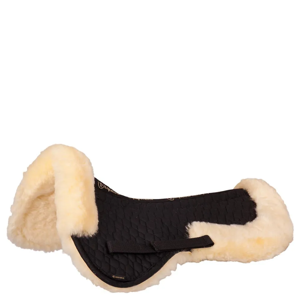 BR Saddle Pad with Sheepskin & Cutout for Vertebral Canal