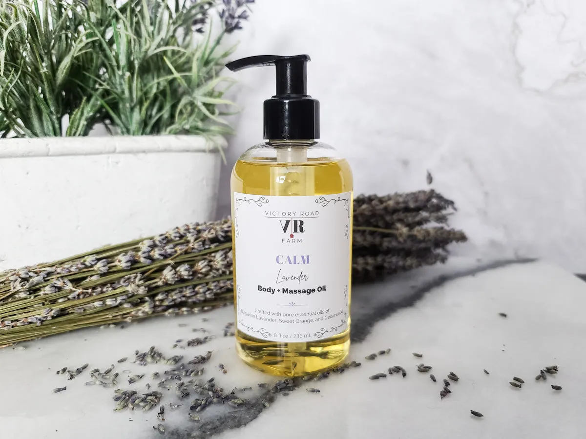 CALM Lavender Body   Massage Oil