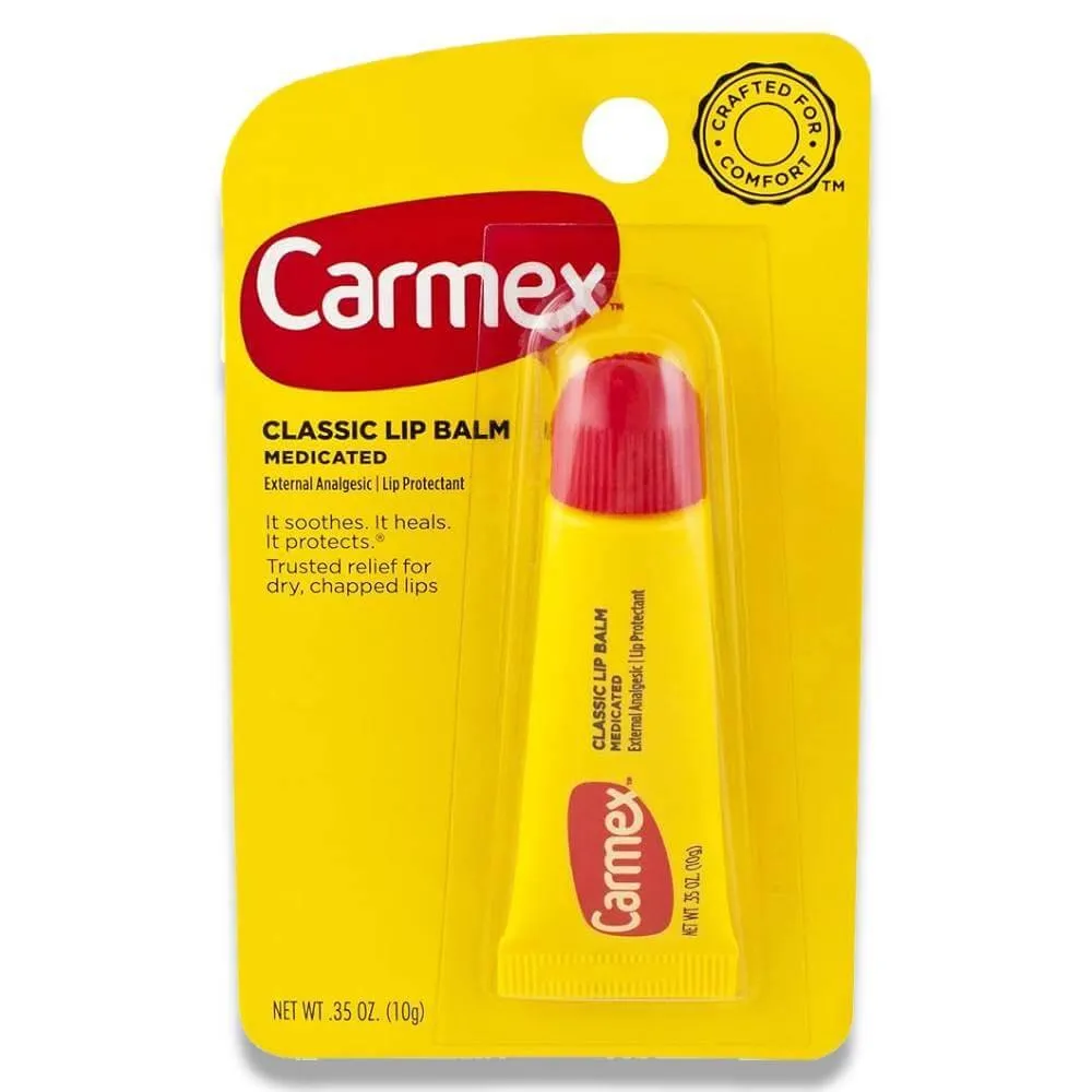 Carmex - Classic Lip Balm Squeeze Tube - 0.35 Oz - 12 Pack