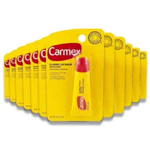 Carmex - Classic Lip Balm Squeeze Tube - 0.35 Oz - 12 Pack