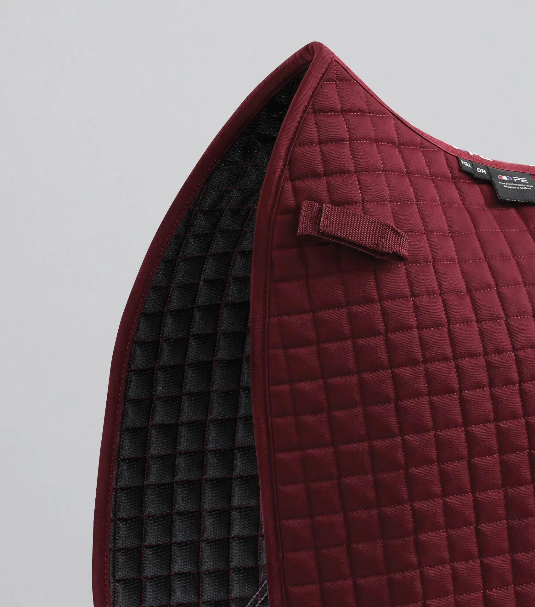 Close Contact Cotton Dressage Saddle Pad Burgundy