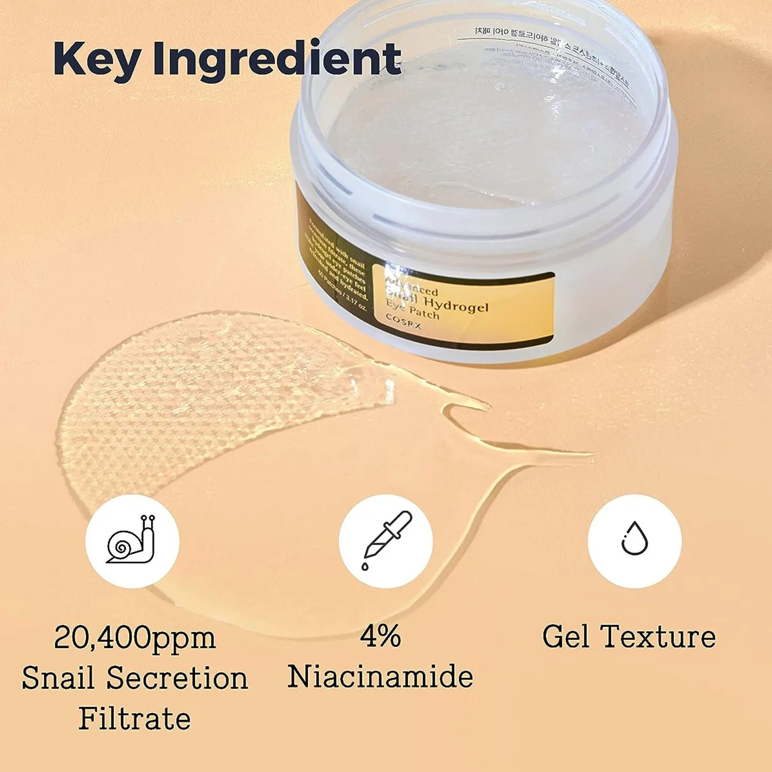 Cosrx Advanced Snail Hydrogel Eye Patch 60ct