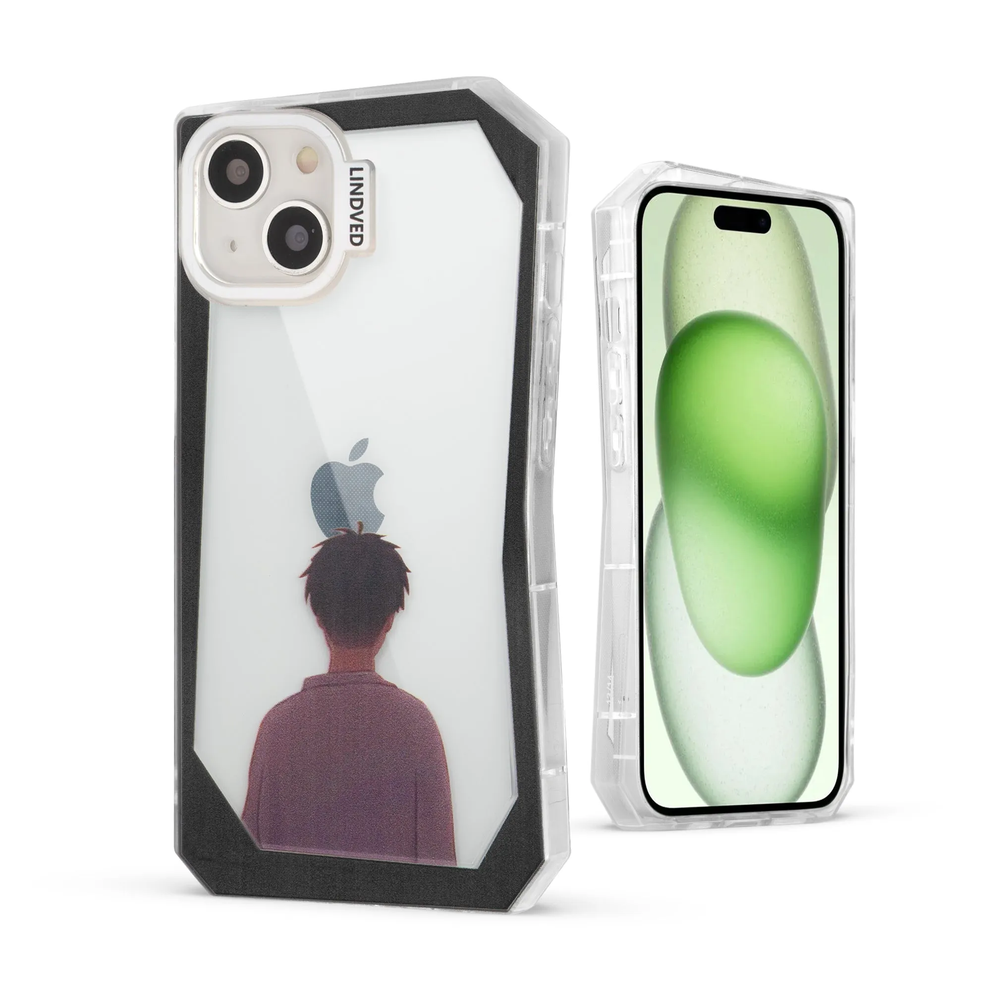 Creative Art Printed With Camera Protector Back Cover Apple iPhone 15 Plus