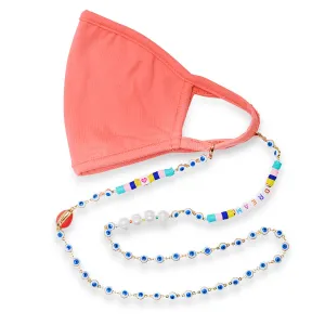 Dream Pearl & Evil Eye Mask Chain