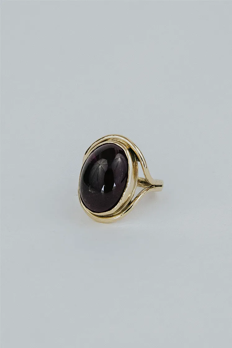 Evil Eye Ring - Pink Tourmaline 14K