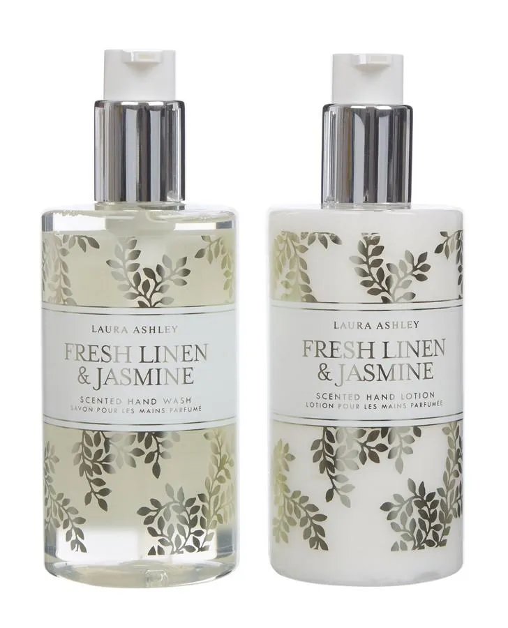 Fresh Linen and Jasmine Hand Wash and Lotion Gift Set