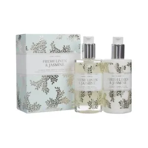 Fresh Linen and Jasmine Hand Wash and Lotion Gift Set