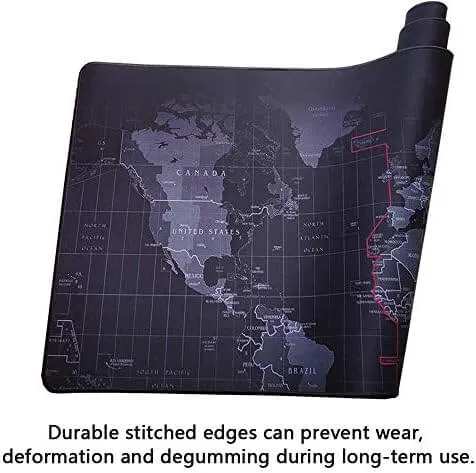 Gaming Mouse Pad - World Map Mouse Pad Gaming Desk Pad