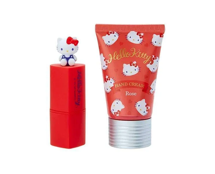 Hello Kitty Lip Balm & Hand Cream Set (Heart)