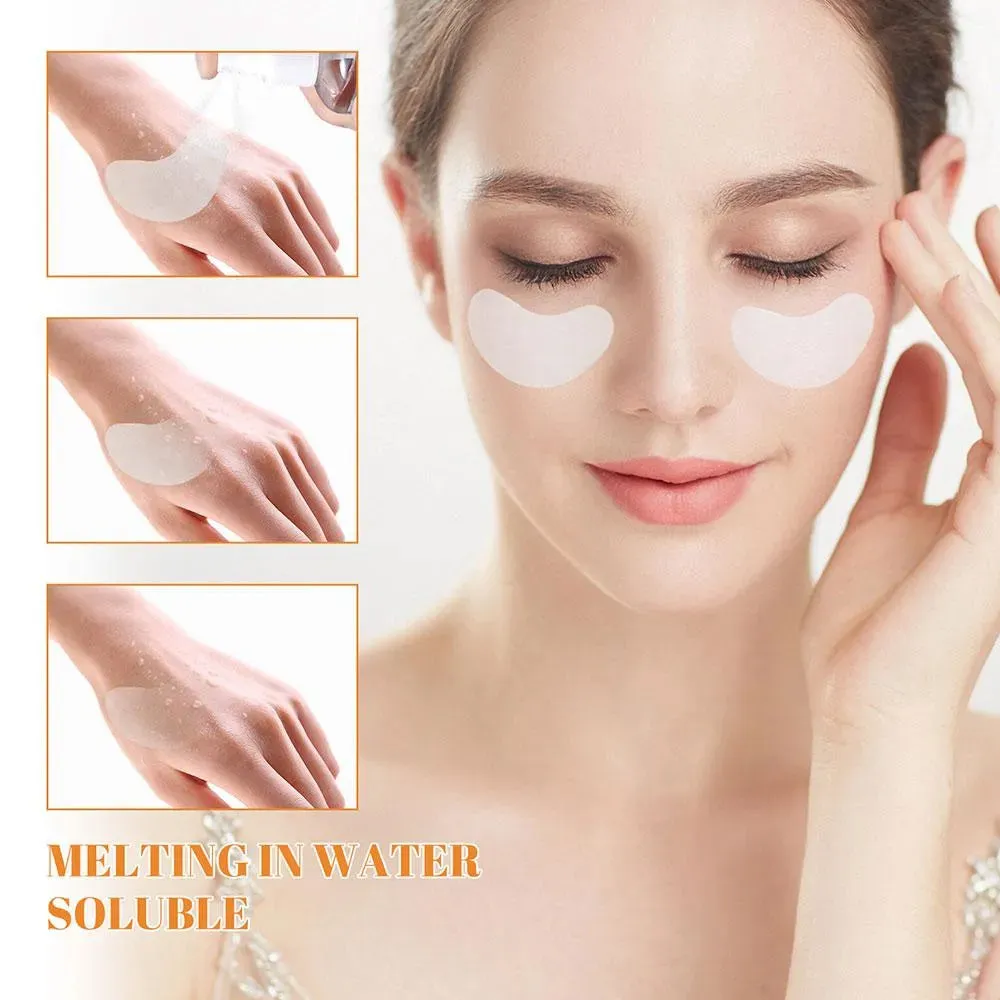 (NET) Collagen Soluble Patches Film Anti Aging Eye Mask 10 pcs