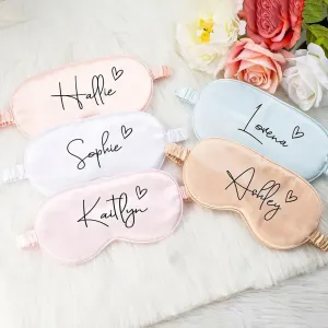 Personalized Satin Sleeping Eye Mask