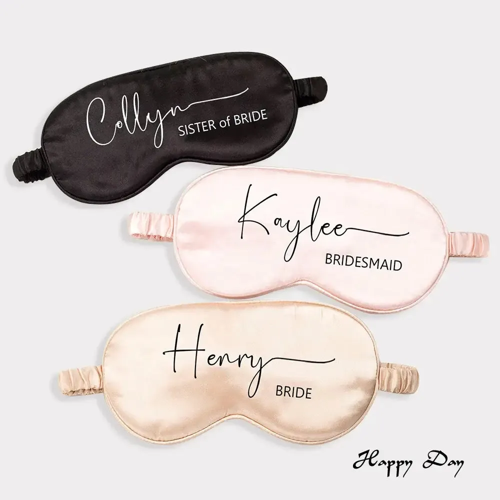 Personalized Satin Sleeping Eye Mask