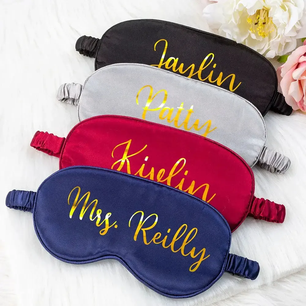 Personalized Satin Sleeping Eye Mask