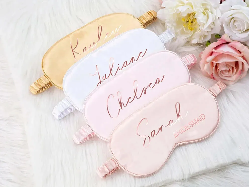 Personalized Satin Sleeping Eye Mask