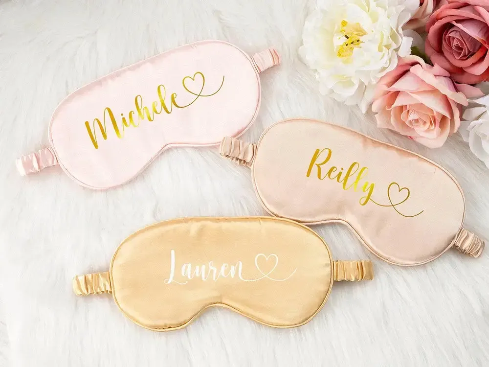 Personalized Satin Sleeping Eye Mask