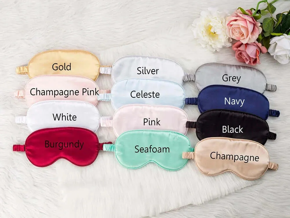 Personalized Satin Sleeping Eye Mask