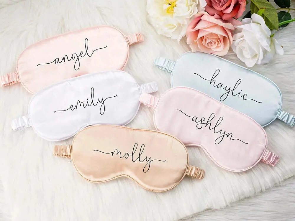 Personalized Satin Sleeping Eye Mask