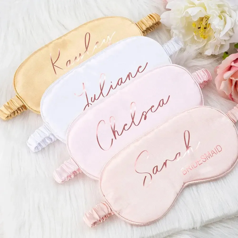 Personalized Satin Sleeping Eye Mask