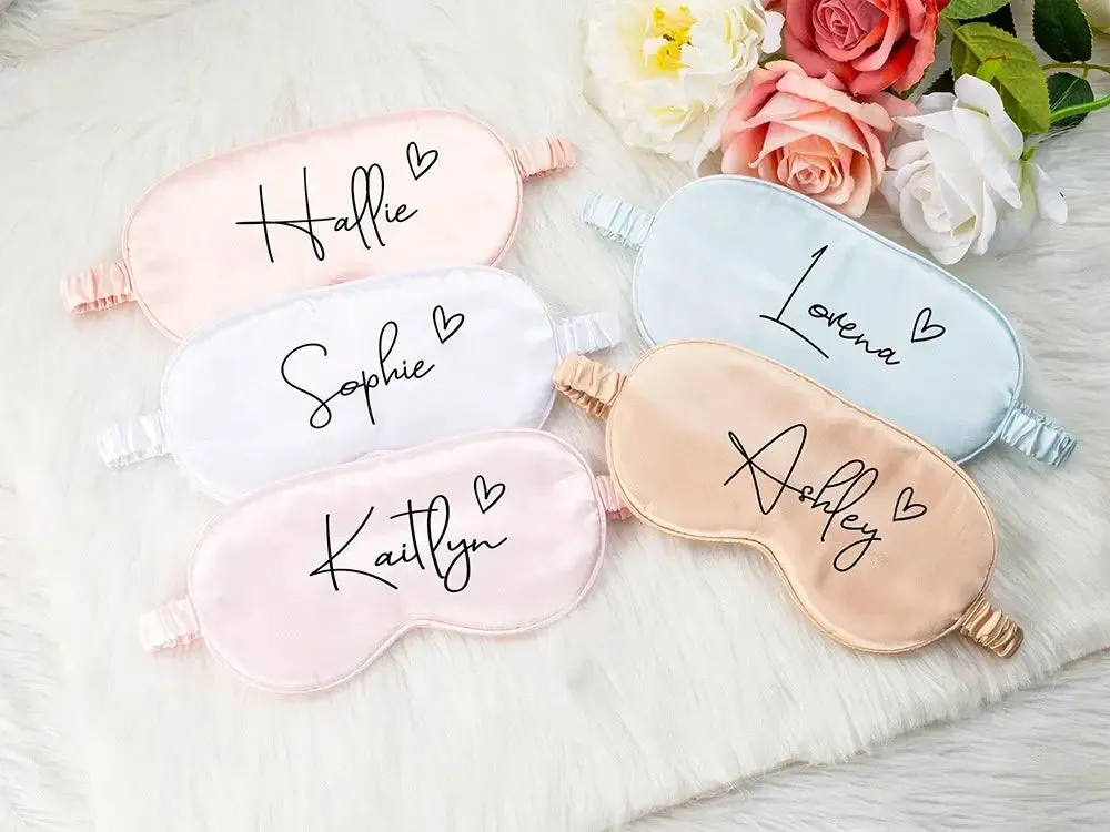 Personalized Satin Sleeping Eye Mask