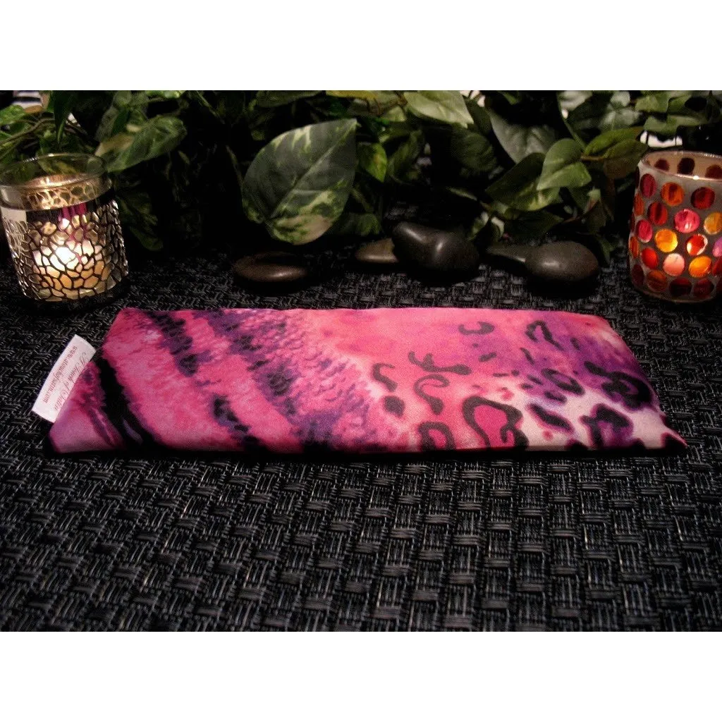 Yoga Eye Mask, Pink African Animal Print. For the Wild Side in You.